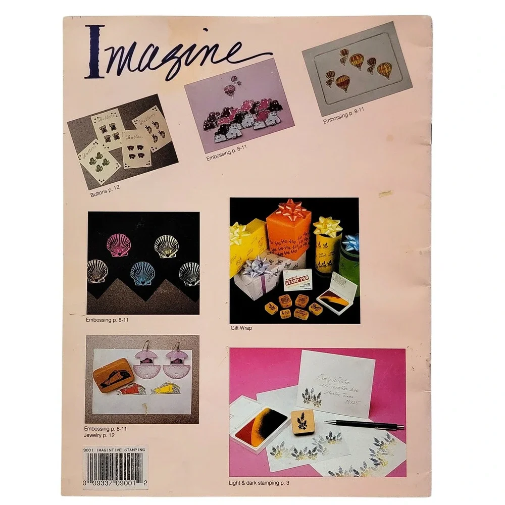 VTG 80s 90s Rubber‎ Stamping Idea Books Lot of 2 Back Street Designs Comotion